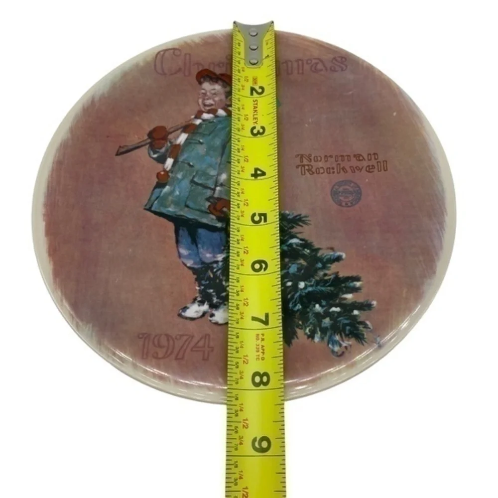 Vintage Norman Rockwell 1974 Christmas Plate Ridgewood Fine China NoA12792